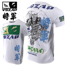 VSZAP  Fight Thai boxing fight Shogun short sleeve T shirt general MMA fitness martial arts warrior training man 2024 - buy cheap