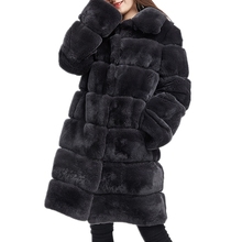 Lisa colly casaco feminino de pele sintética, jaqueta grossa mangas compridas e quentes para inverno, sobretudo peludo e felpudo para mulheres 2024 - compre barato