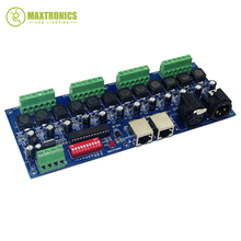 Decodificador dmx512 canal 700ma, corrente constante, 12 canais, wite rj45 xrl, 3p, uso para lâmpada de faixa de luz led, frete grátis, 1 peça