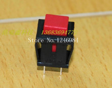 [SA] interruptor de bloqueo de gatillo sin botón cuadrado, botón rojo de reinicio normalmente abierto, PB307B--100PCS/lote 2024 - compra barato