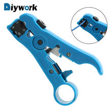 DIYWORK Wire Cable Pliers Electric Stripping Tools Multi-functional  Cutter Striper for UTP/STP RG59 RG6 RG7 RG11 2024 - buy cheap