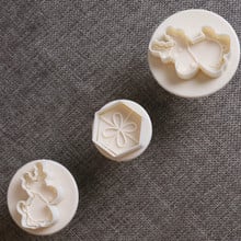 3 unids/set émbolos para cortar galletas Fondant herramientas de decoración regalo de Navidad 2024 - compra barato