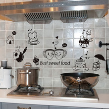 ZOOYOO-pegatinas de pared para cocina, papel tapiz extraíble de PVC para decoración de cafetería, dulces, arte de pared, hogar y restaurante 2024 - compra barato