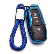 TPU Car Key Cover Case For Ford Fiesta MK7 ST Mondeo mk4 MK3 Fusion S C Max Ranger Focus Ka Explorer Key Ring Shell Accessories 2024 - buy cheap