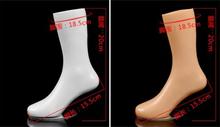 wholesale 20*15cm Skin white color Glossy child Mannequin 3-5 years old Foot Sock Display with base magnet,one piece,M00537B 2024 - buy cheap