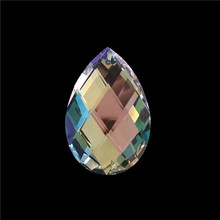 Prisma de cor ab cristal amêndoa 180 tamanhos 38mm/ornamento de cristal/pingente de cristal frete grátis!
