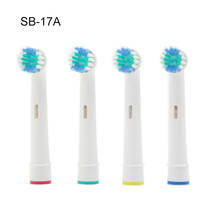 4PCS SB-17A Electric Toothbrush for Precision Clean Oral B 3757 Toothbrush Head Replacement Soft-bristled POM 4 Color Rings 2024 - buy cheap