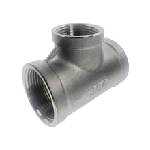 304 Type T three way reducer Stainless Steel female Jointer Pipe Connection connector Fittings 2024 - buy cheap