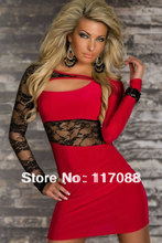 ML17835-vestido rojo de encaje, nuevo diseño, Sexy, para fiesta, 3 colores 2024 - compra barato