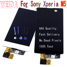 WEIDA 5" For Sony Xperia M5 LCD Touch Screen Digitizer Assembly WITHOUT frame Free tool E5603 E5606 E5653 E5633 2024 - buy cheap