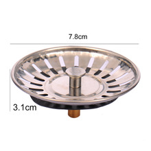 5pcs High Quality Stainless Steel Kitchen sink Strainer Stopper Waste Plug Sink Filter filtre lavabo bathroom hair catcher 2024 - buy cheap