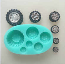 car wheel tires silicone flexible mold, tire silicone resin mold, ,crayon mold, fondant  cake mold 2024 - buy cheap