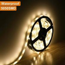 led strip light 5050 waterproof ip65 150led 5m dc 12v 3000K 6500k cool white warm white RGB red green blue yellow flexible tape 2024 - buy cheap