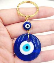 Colgante de pared de cristal azul para mujeres y hombres, amuleto de mal de ojo de 30mm, protección de Kabbalah, regalos de mejor amiga, joyería 2024 - compra barato