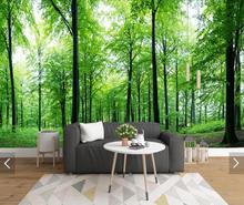 3D Modern Forest Wall Mural Wallpaper Printed Photo Wall Paper Roll Contact Paper Wallpapers for Living Room Papel De Parede 2024 - buy cheap