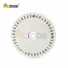 RCIDOS Character plate wheel for YL-360 Manual nameplate marking machine,2/2.5/3/4/5/6mm Solid/Dotted style available,1pcs price 2024 - buy cheap