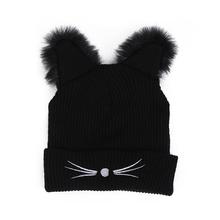 Womens Hats Fashionable Baggy Warm Crochet Winter Wool Knit Ski Beanie Skull Slouchy Women Cat Cap Jan10J.30 2024 - buy cheap