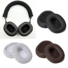 Almofadas para fones de ouvido, 2 peças/1 par de almofadas de espuma para fones de ouvido de couro proteico sr5bt msr5, acessórios para fones de ouvido 2024 - compre barato