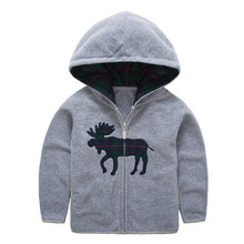 Novo 2019 crianças roupas do bebê meninos primavera outono hoodies moletom meninos polar velo hoodies com capuz de alta qualidade 2024 - compre barato