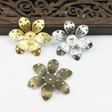 20pcs 32mm Filigree flower   Wraps Metal Charms For Embellishment Scrapbook DIY Jewelry Metal Craft  Wraps 2024 - buy cheap