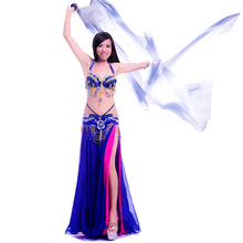 Conjunto de dança do ventre trajes dança do ventre roupas dança terno bellydance sutiã cinto saia vestido desempenho profissional wear 2024 - compre barato