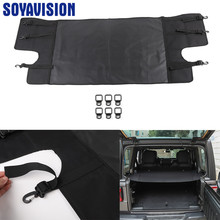 Car Interior Stowing Tidying for Jeep Wrangler JL 2018+ Car Luggage Carrier Trunk Curtain Cover for Jeep Wrangler 2019 2024 - compre barato