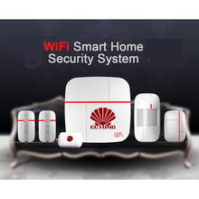 Ver D Multi-Function WIFI Smart Home Alarm System with 4pcs of Wireless Sensor and Medical Emergency Button for Low Cost alarm 2024 - buy cheap