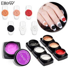 Padrões Esculpidos Elite99 3D Verniz de Unhas de Gel Soak Off Gel UV Polonês Pintura Semi-permanente DIY Esculpir Unhas Cola gel Cores 20 2024 - compre barato