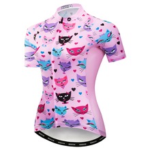 2019 Велоспорт Джерси женские велосипедные трикотажные изделия MTB Топ Maillot Pro Team Ropa Ciclismo гоночная дорожная горная одежда спортивная рубашка розово-красная 2024 - купить недорого
