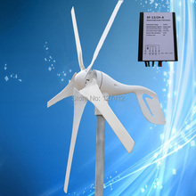 Wind Generator; 400W 24V Wind Turbine with 5PCS Blades + Max 600W 12V/24V Auto Distinguish Wind Controller, CE Approved 2024 - buy cheap