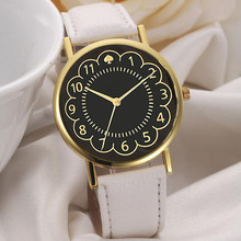 Женские часы с кожаным ремешком #5001, аналоговые кварцевые часы, наручные часы, Новое поступление, бесплатная доставка, Лидер продаж 2024 - купить недорого