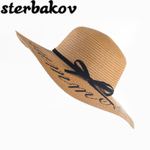 2016 Summer Women Sun Hat Ladies Wide Brim Straw Hats Outdoor Foldable Beach Panama Hats Church Hat Bone Chapeu Feminino sun cap 2024 - buy cheap
