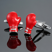 DY новые высококачественные спортивные красные боксерские перчатки, запонки, модные мужские французские запонки, бесплатная доставка 2024 - купить недорого