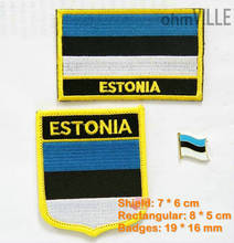 2016 New New Arrival Iron-on Fallout Estonia Flag Patch Iron On Patches - 100% Quality Guarantee Embroidered + Free Shipping 2024 - buy cheap