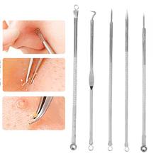 5Pcs Double-end Stainless Steel Blackhead Remover Acne Pimple Needle Comedone Pimple Blemish Skin Care Tool Set Beauty Tool 2024 - buy cheap