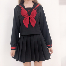 Uniforme escolar japonés jk para mujer, ropa escolar, tops de manga larga y faldas, suave, Punk, Lolita, moda de otoño 2024 - compra barato