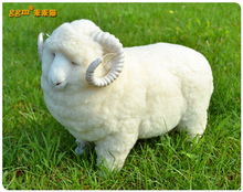 Simulation animal 33x26x15cm large sheep handicraft model toy Resin handicraft,props,decoration gift d0311 2024 - buy cheap