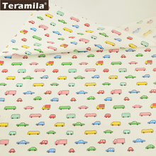 Teramila Fabric Cartoon Colorful Transportation Style 100% Cotton Soft Tissue Patchwork Quilting Textile DIY Baby Sewing Tela 2024 - buy cheap