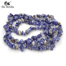 5-10mm Imitation Sodalita Stone Jewelry Components Beads Semi Precious Stones Dogal Tas Material Bisuteria Wholesale 33inch 2024 - buy cheap