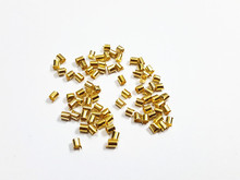 Wholesale    2mm 10000pcs/lot Gold Plated  Tube Crimp beads 2024 - buy cheap