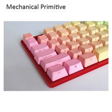 87 keys Rainbow OEM Profile Keycaps  Cherry MX switch PBT Keycaps Radium valture Side-printed Keycaps for Mechanical Keyboard 2024 - buy cheap