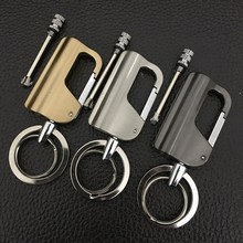 Keychain Metal Windproof Lighter Creative Portable key Ring waterproof Matches/Petrol Lighters/Oil Lighter 2024 - buy cheap