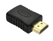 Gold Plated Mini male to female HDMI-compatible Adapter for HDTV 1080p 3D TV HDTV 2024 - buy cheap