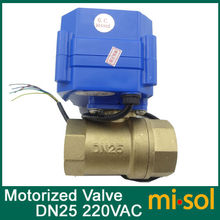 1pcs motorized ball Ventil valve,220v,2 way,DN25 (reduce port),electrical valve, motorized valve 2024 - buy cheap