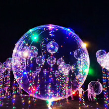 1 Pcs LED Transparent Bobo Light Balloon Wedding Birthday Christmas New Year Party Decor Supplies NSV775 2024 - buy cheap