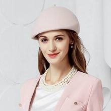 Sombreros elegantes de lana para mujer, sombrero de cúpula pequeña, Estilo Vintage, sombrero de pescador para mujer N3056 2024 - compra barato