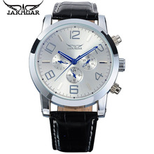2017 JARAGAR Erkek Kol Saati Automatic Mechanical 6 Hands Mens Watch White Wrist watch Free Ship 2024 - buy cheap