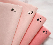 Tela de algodón de color rosa sólido, colcha hecha a mano, tejido de piel de muñeca artesanal, material de costura para álbum de recortes, 160cm x 50cm 2024 - compra barato