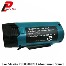 USB зарядный адаптер для Makita PE00000020 12В литий-ионный беспроводной USB источник питания 2024 - купить недорого