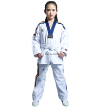 Taekwondo Dobok Karate Uniform Clothes Long-Sleeve Karate Suit for Children Adult Training Karate Clothing Taekwondo Suit T125 2024 - buy cheap